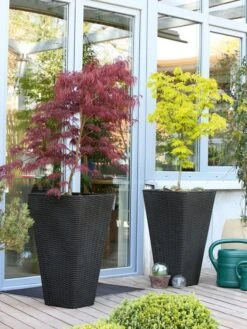 Pflanzkübel Geflecht-Dekor -Gartenwelt Angebote Store flechtkuebel eckig hoch bep 1280x1280