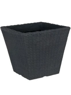 Pflanzkübel Geflecht-Dekor -Gartenwelt Angebote Store flechtkuebel eckig niedrig 1280x1280