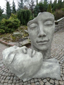 Betonbüste - Gesicht 'Frau' - Skulptur - XXL-Produkt -Gartenwelt Angebote Store gesicht mann frau 1280x1280