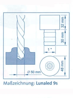 LunaLed 9s Von OASE (Art.Nr.50115) -Gartenwelt Angebote Store masszeichnung lunaled9s 75837 3 1280x1280