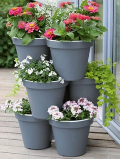 3er Säulentopf E&K -Gartenwelt Angebote Store saeulentopf e k bepflanzt 1280x1280